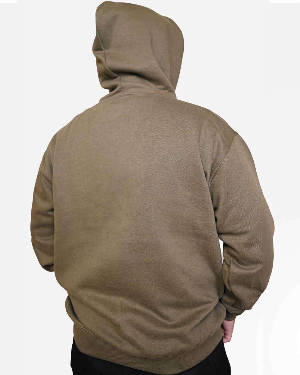 New York Embroidered olive green Pullover Hoodie